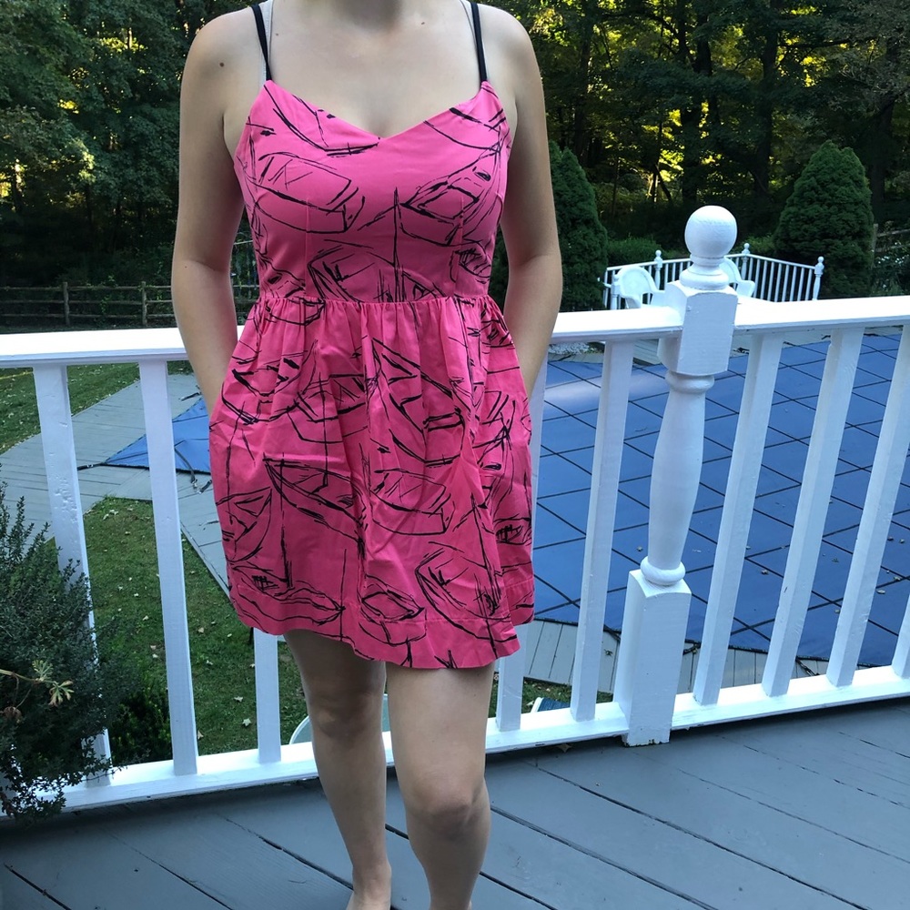 Fun dress with sailboat print!